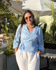 Butterfly Blouse - Sky Blue