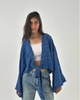 Wrap Blouse - Navy
