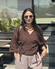 Butterfly Blouse - Brown