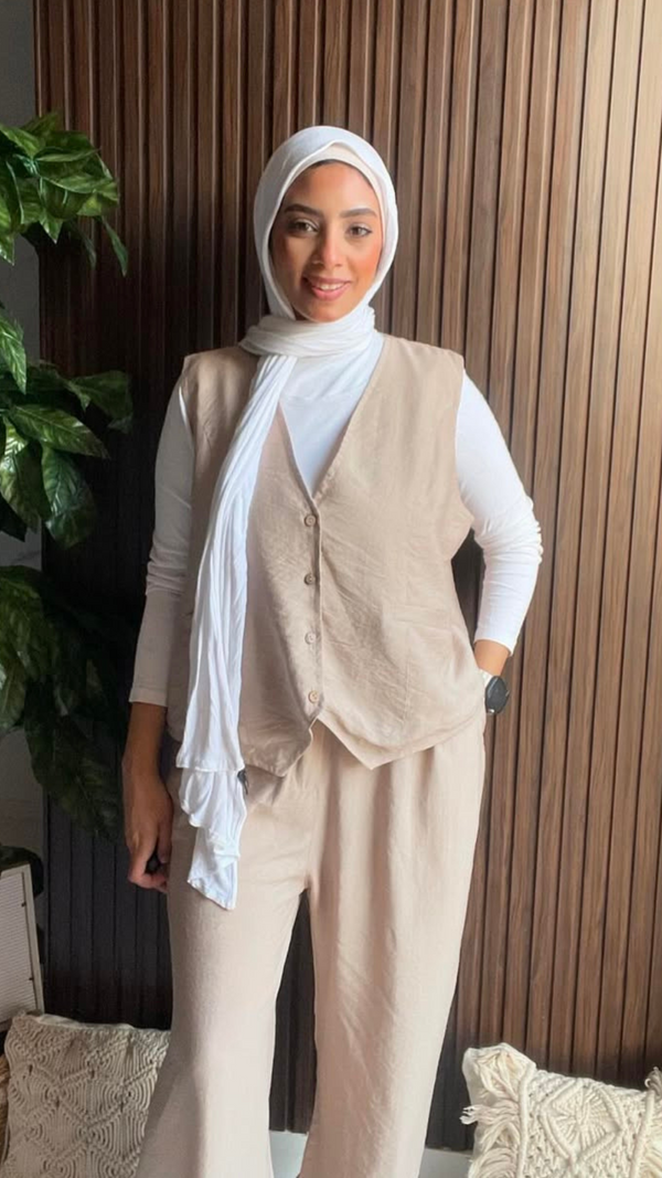 Vest Linen Set